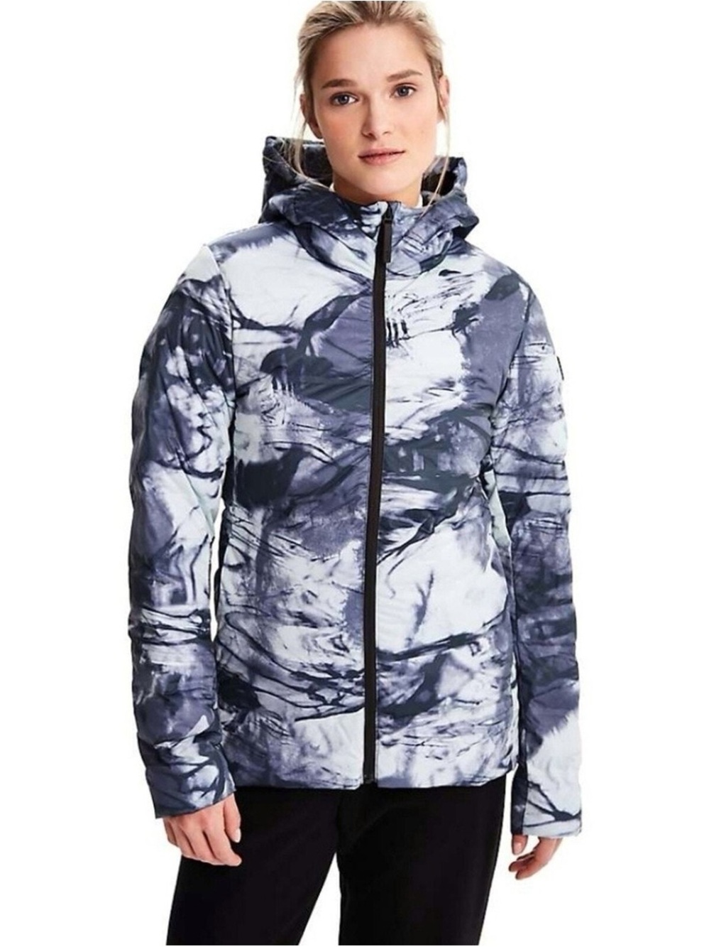 Lole Women's Sea Form Marble Blue Hudson Jacket size XS